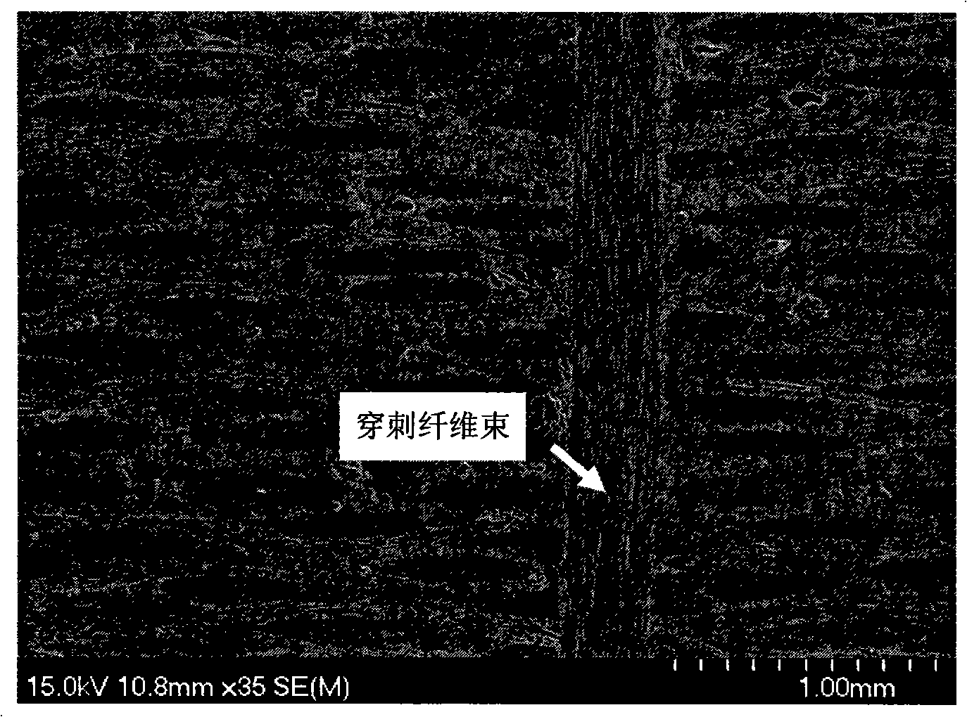 Process for preparing carbon/silicon carbide composite material