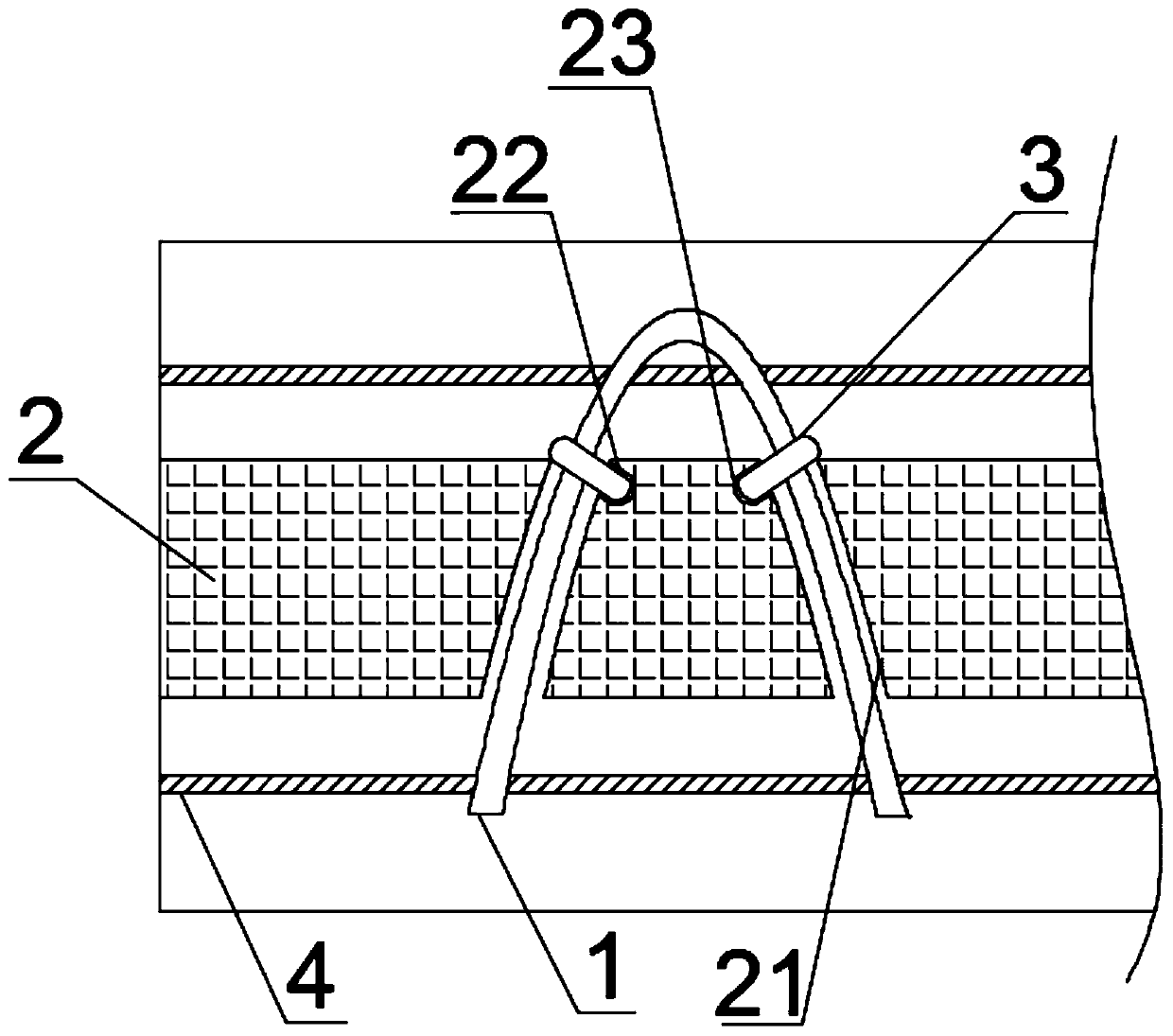 Construction process of thermal insulation board with truss rib connecting piece