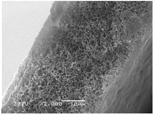 Preparation method of high-flux PVDF (polyvinylidene fluoride) porous membrane