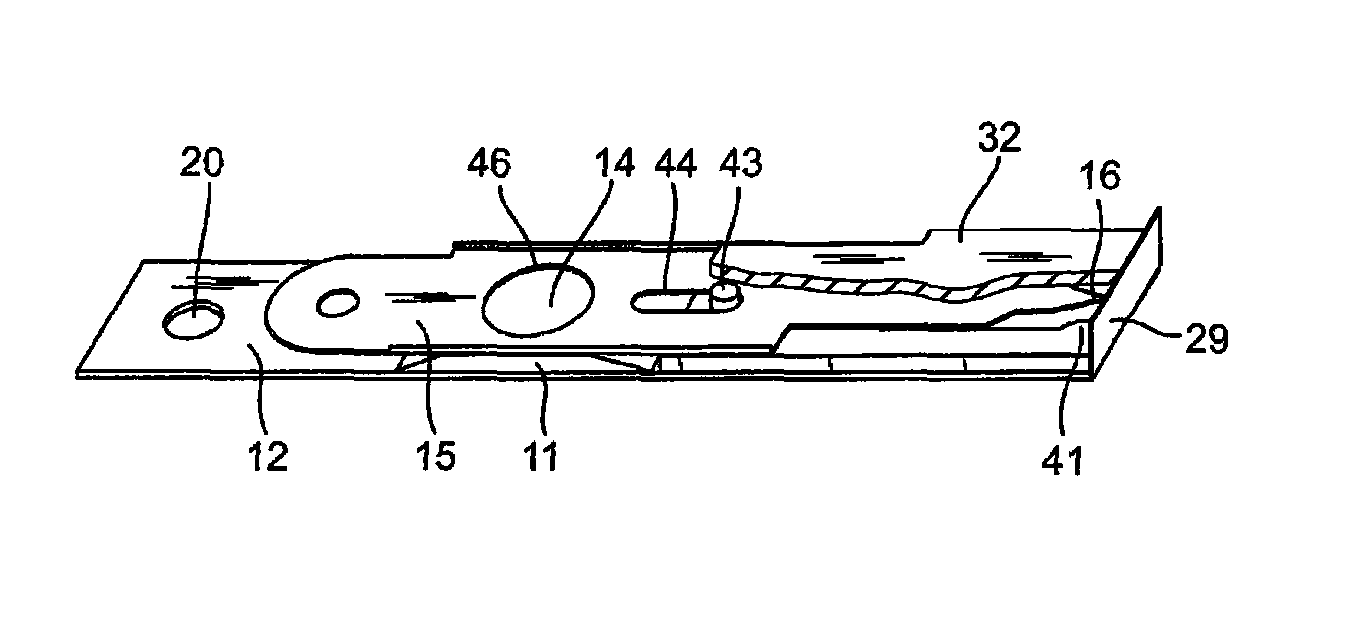 Analytical system for detecting an analyte in a body fluid and disposable integrated puncturing and analyzing element