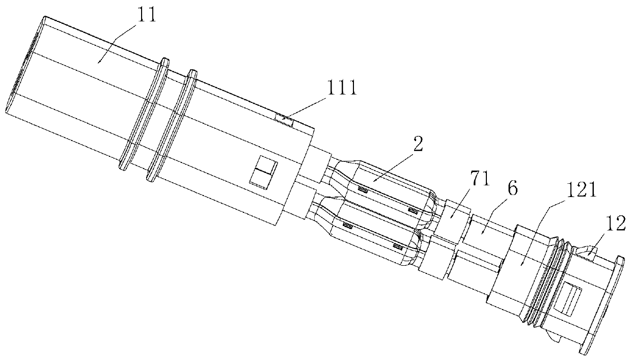 Cable shielding device