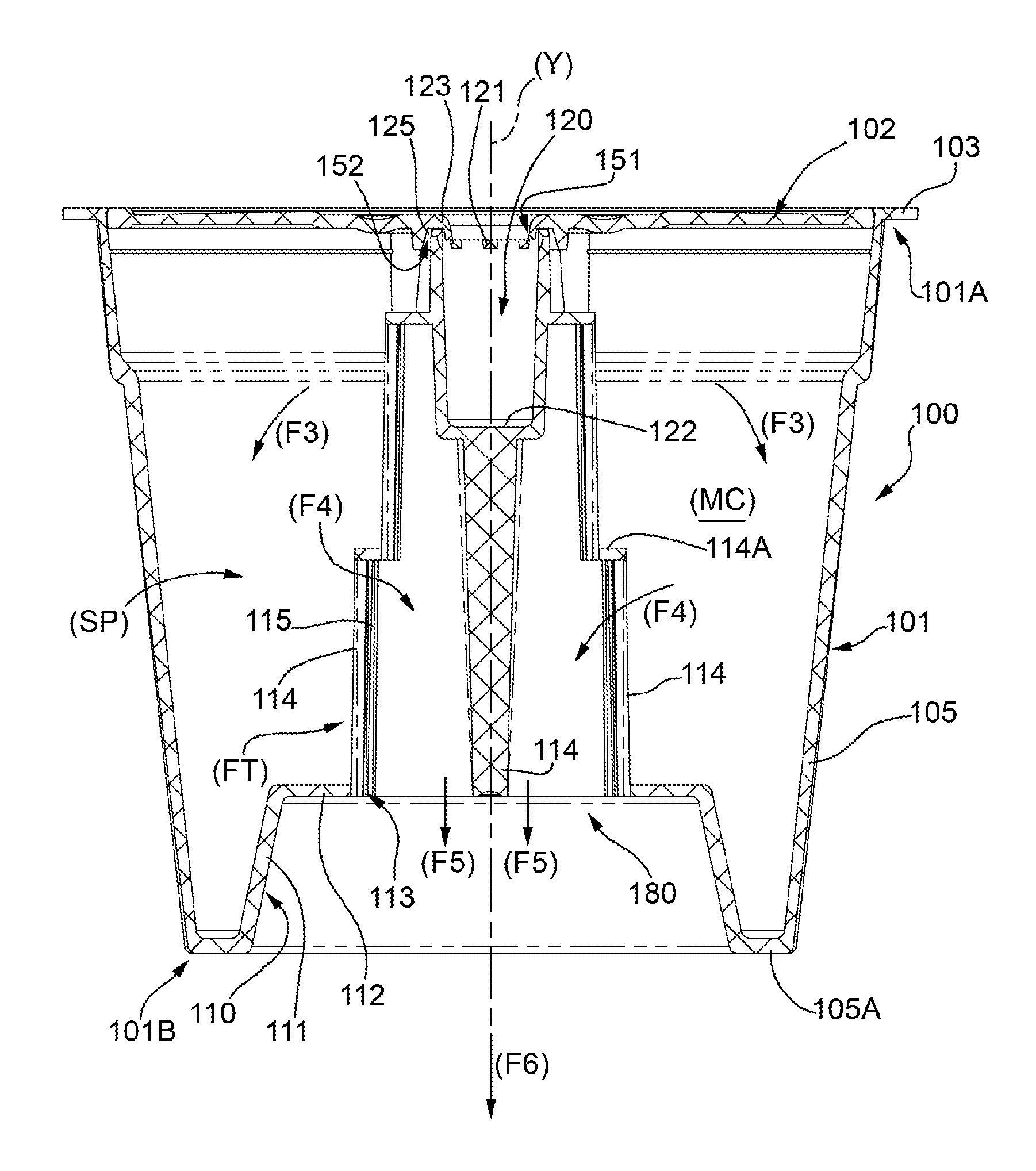 Interchangeable capsule for preparing an infusion of coffee, and method for obtaining an infusion of said coffee