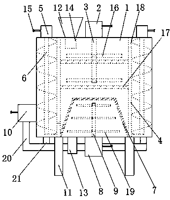 Powder coating processing device