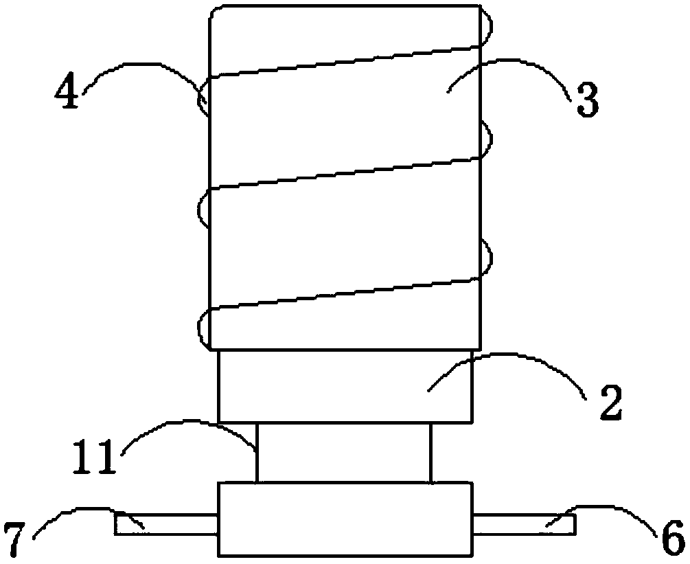 Wire end pole for lead-acid energy storage battery