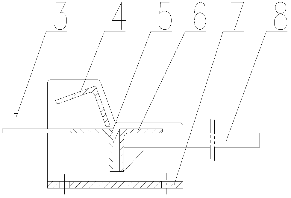 Device for bending edges of paperboard manually