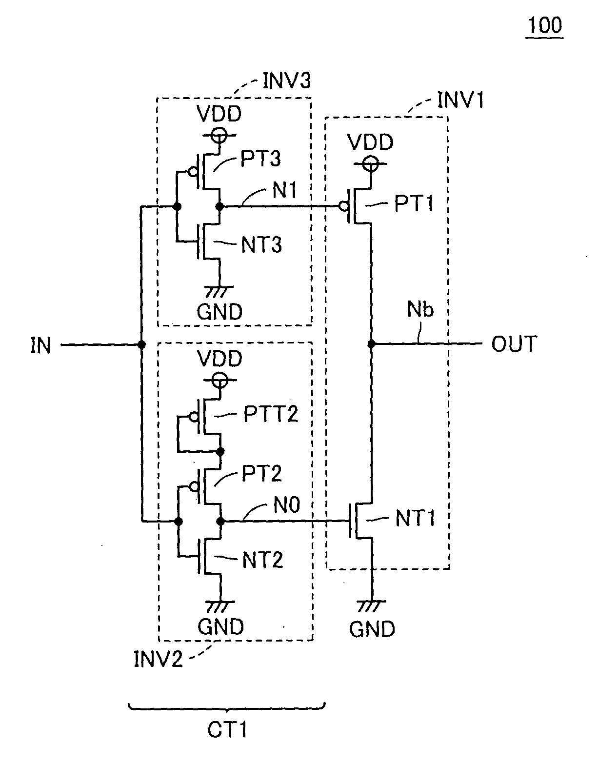 Semiconductor device having CMOS driver circuit