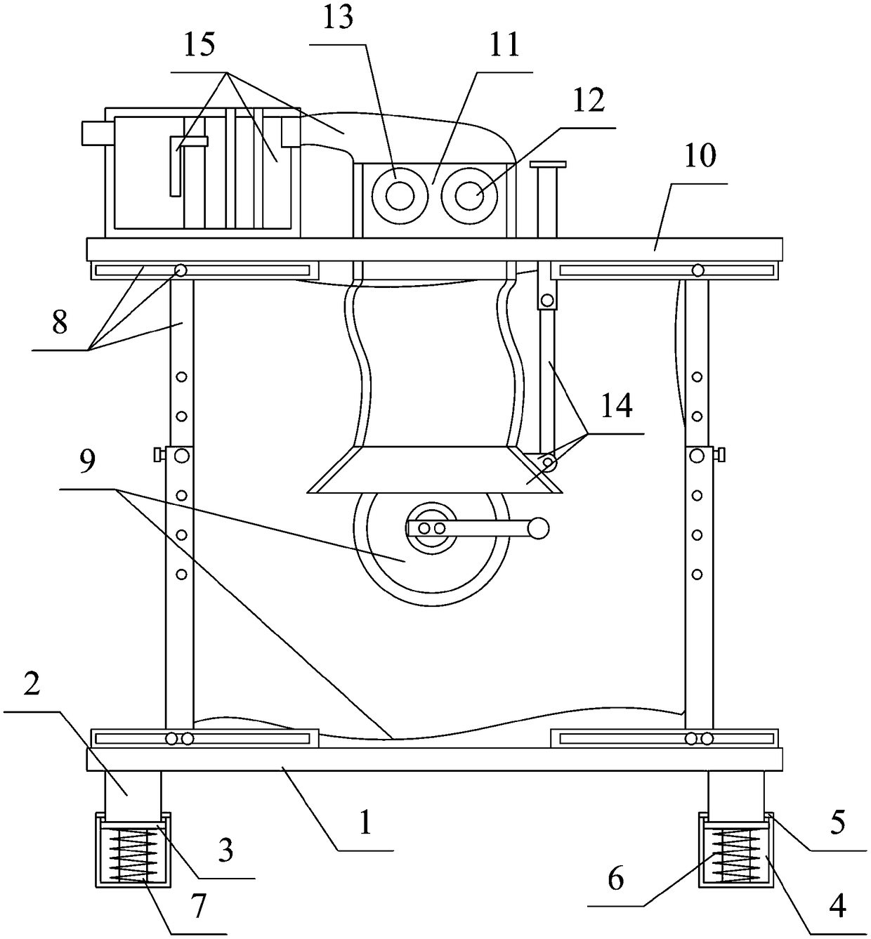 Adjustable dustproof protection device for electromechanical equipment