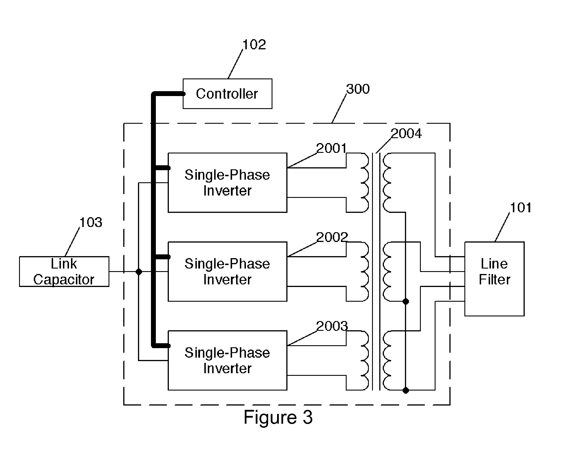 Poly-phase inverter with independent phase control