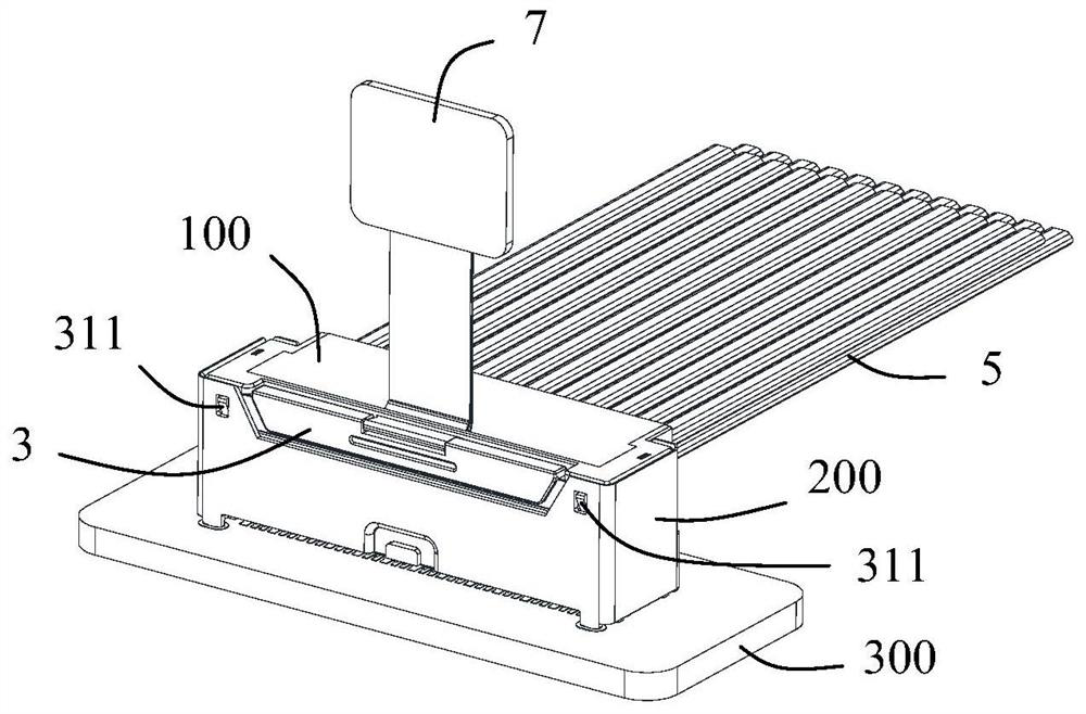 Drawstring connector and assembly applying same