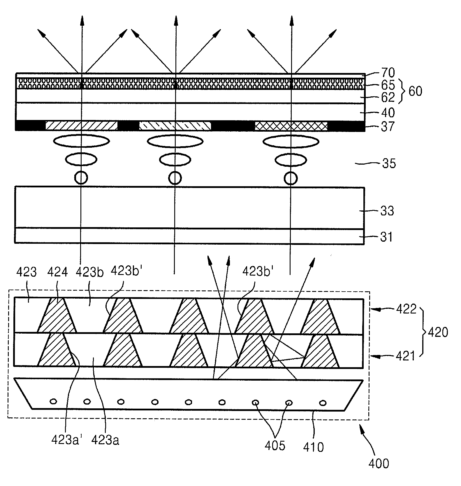 Collimating light guide plate, diffusing unit, and display apparatus employing the same