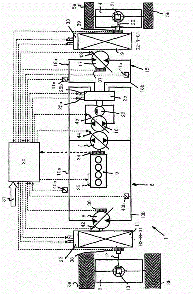 Hydrostatic running driving device for all-wheel drive working machine