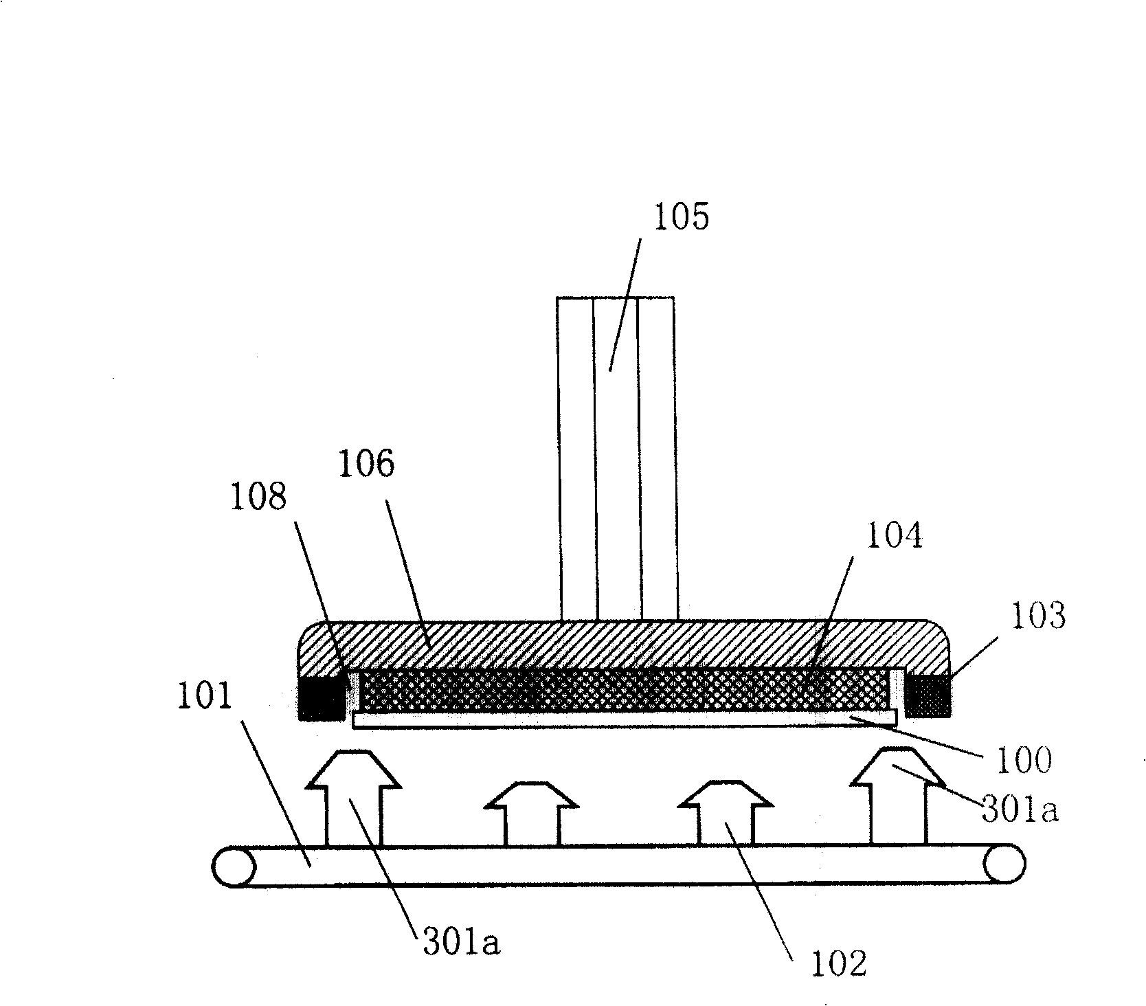 Device for cleaning grinding head