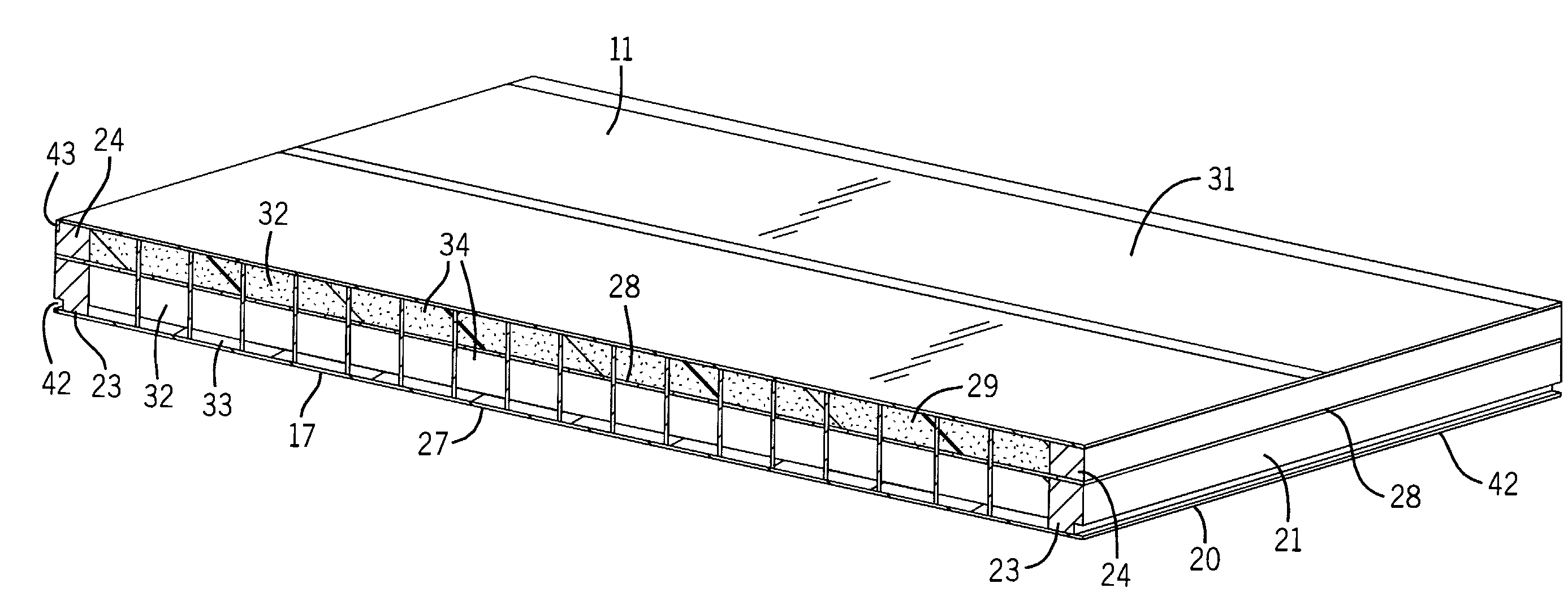 Building Wall Panels of Hollow Core Construction