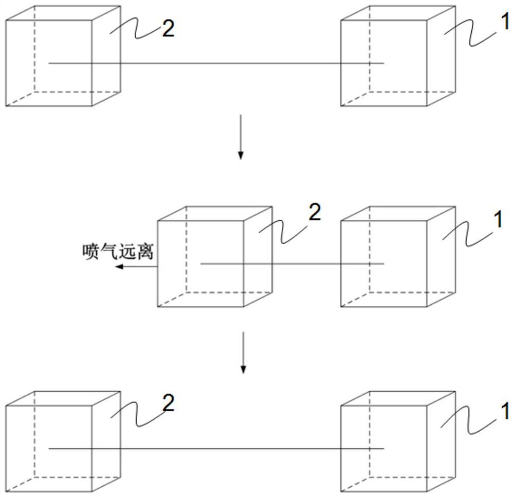 A dragging derailment method based on a tether retractable device