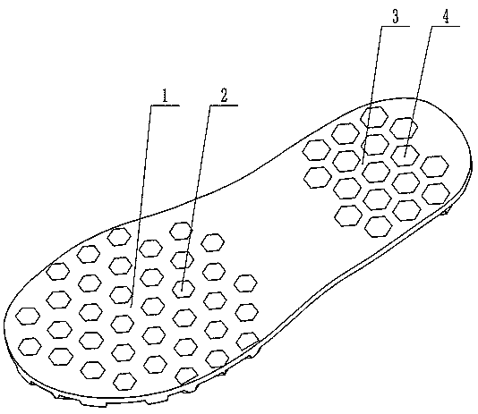 Efficient cushioning bionic sneaker outsole