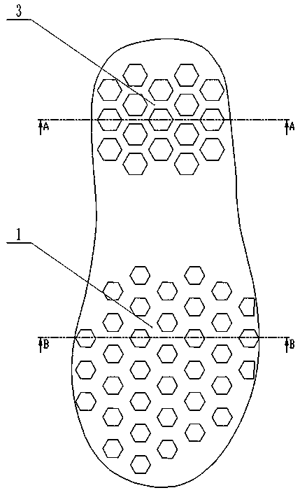 Efficient cushioning bionic sneaker outsole