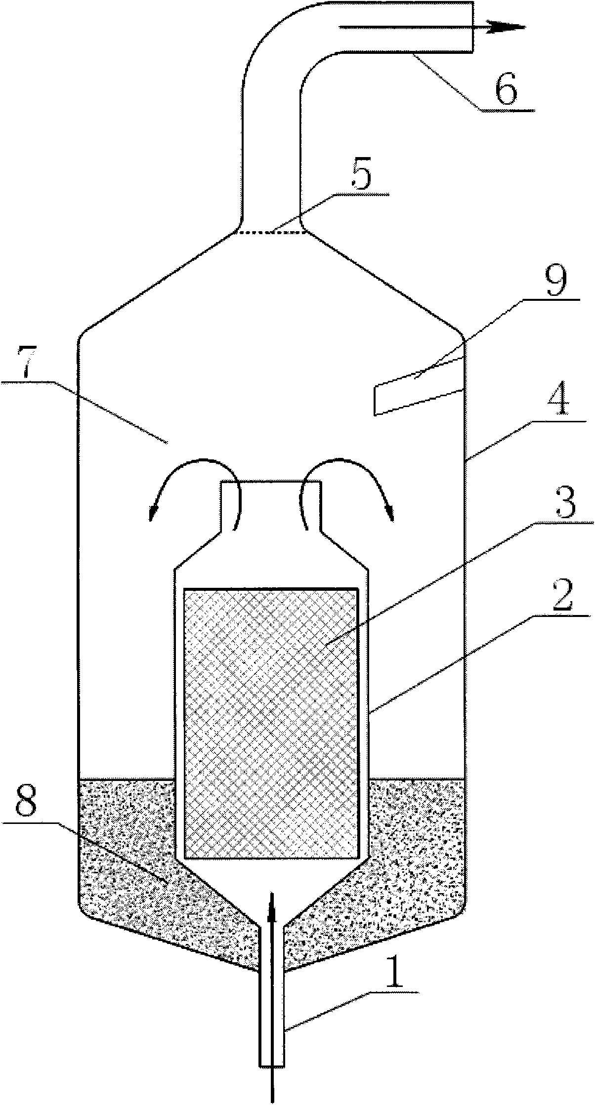 Environmental-protecting chemical gas-phase permeating technical method with stable running and device thereof