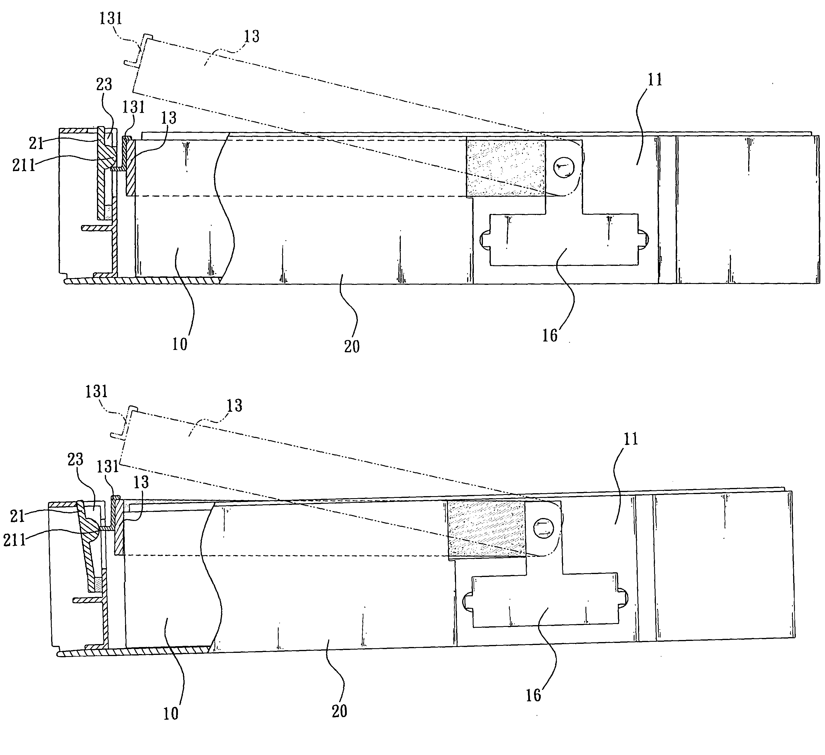 Mechanism for rapidly installing and detaching hard disk