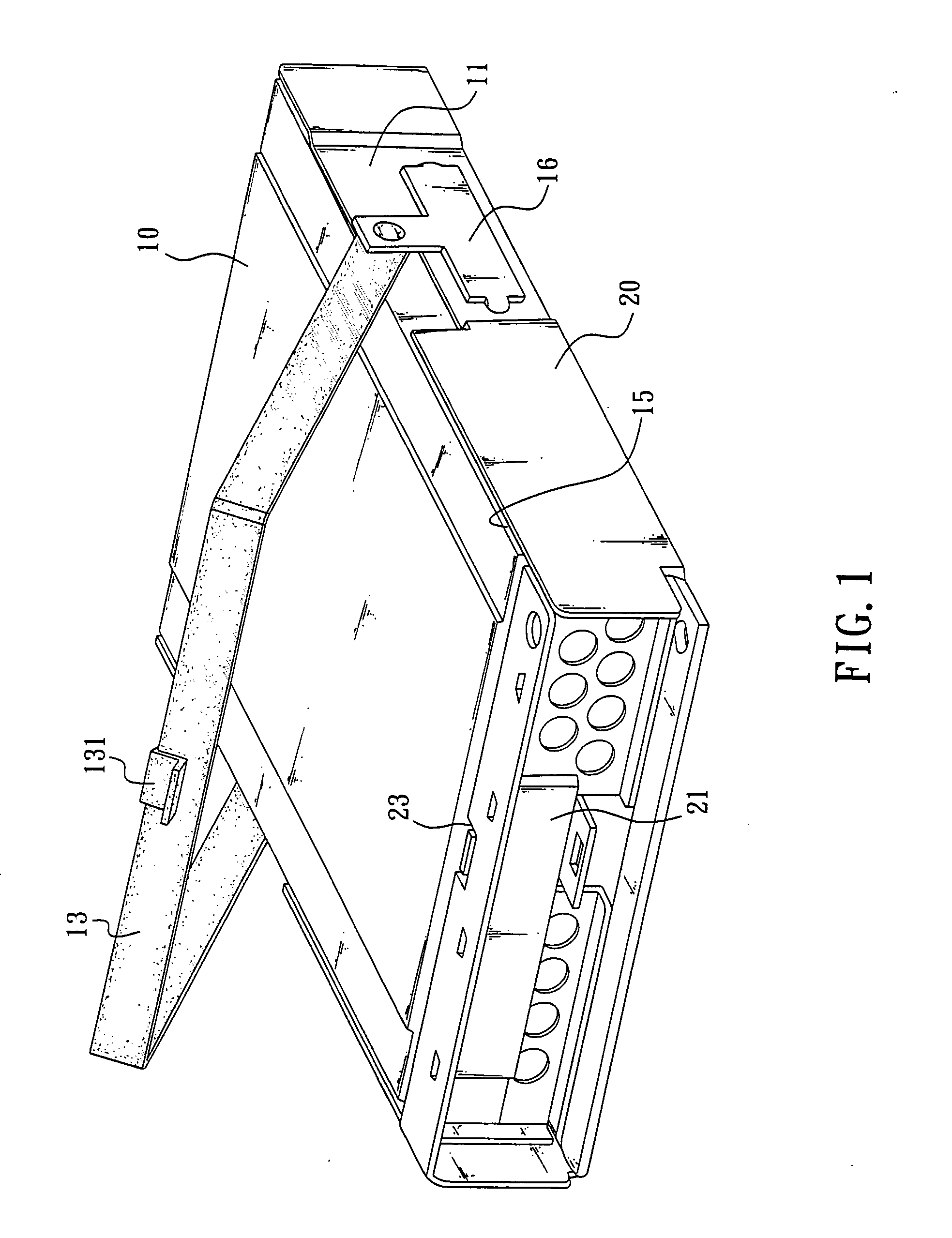 Mechanism for rapidly installing and detaching hard disk