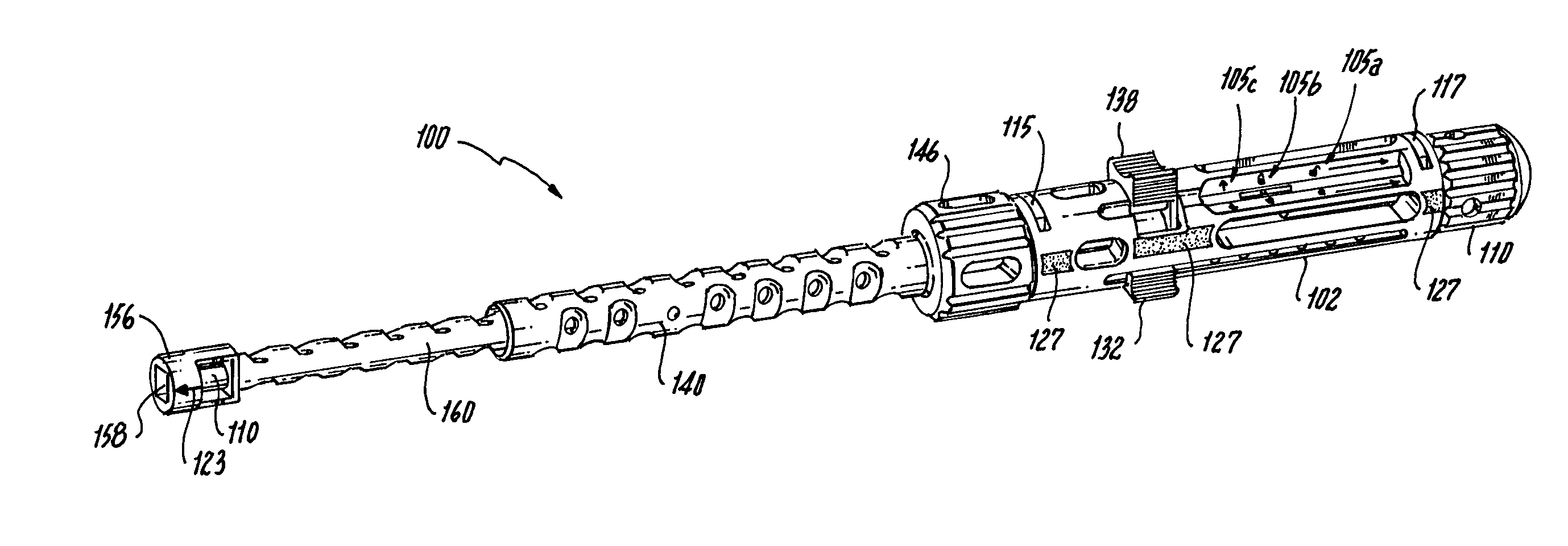 Instrument for inserting an interspinous process implant