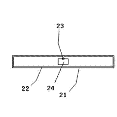 Radio frequency identification tag device and packaging box with same