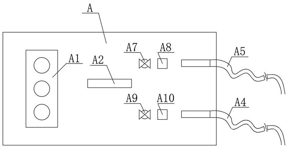 Double-drainage device for oncology department