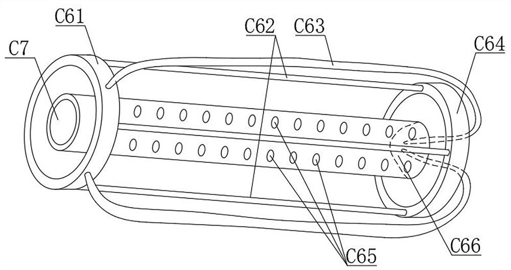 Double-drainage device for oncology department