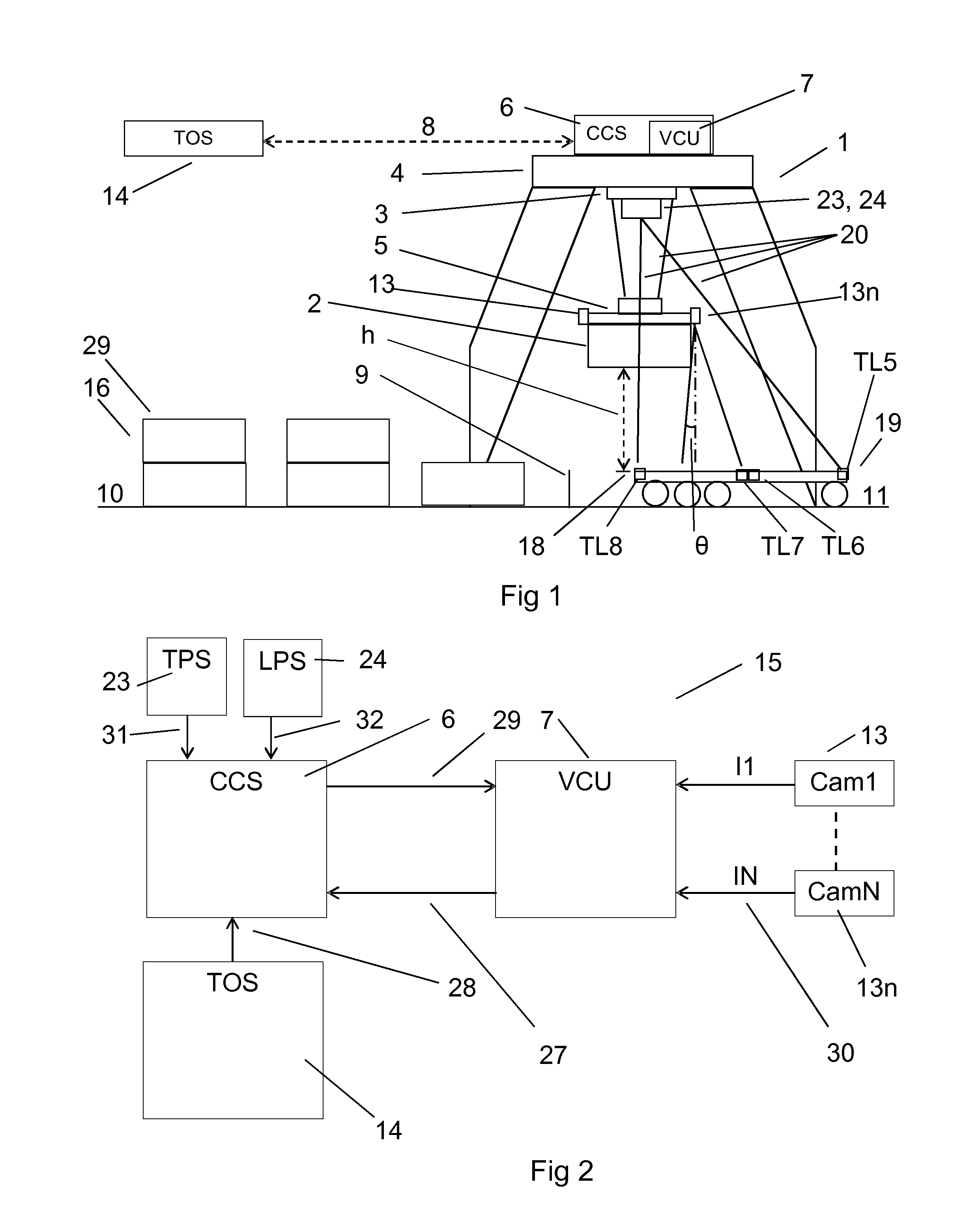 Method and system for automatically landing containers on a landing target using a container crane