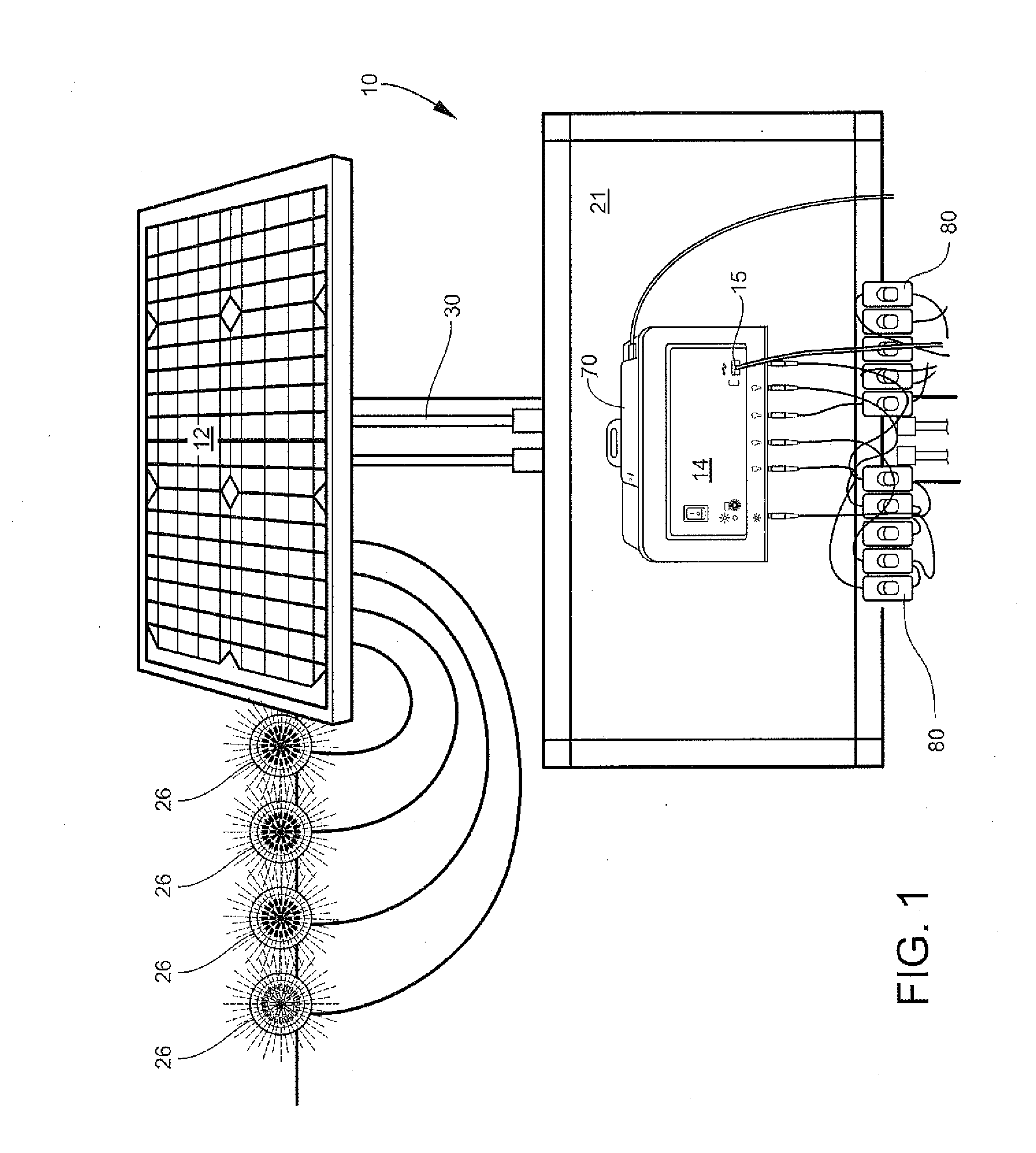 Portable solar panel power source