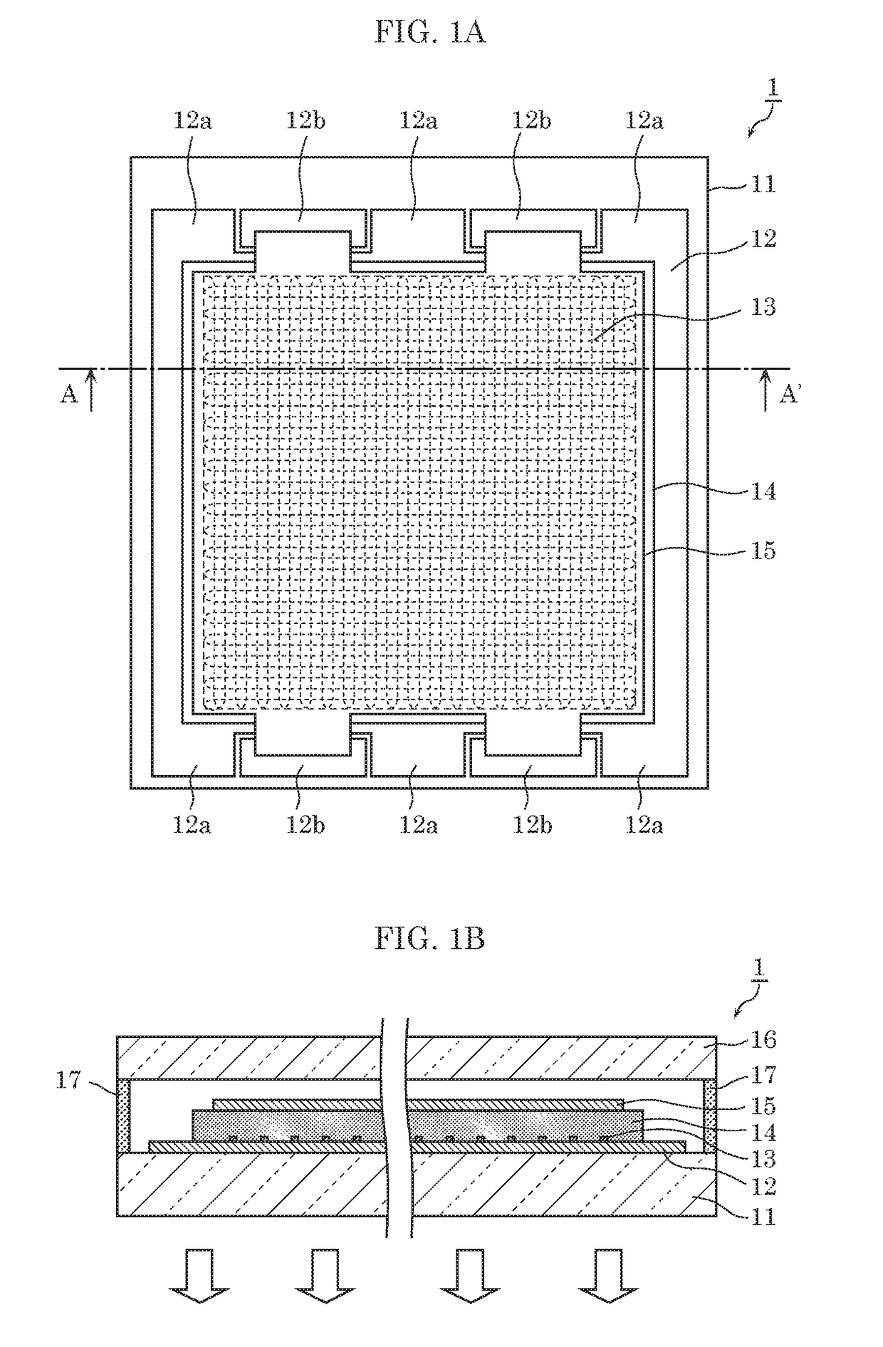 Organic EL element and organic EL element manufacturing method having an auxiliary electrode includes a linear portion and a curved portion