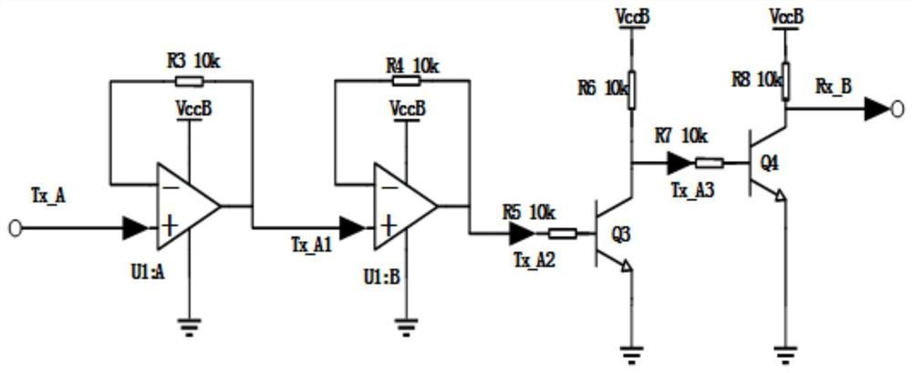 A rs232 communication interface circuit supporting hot plugging