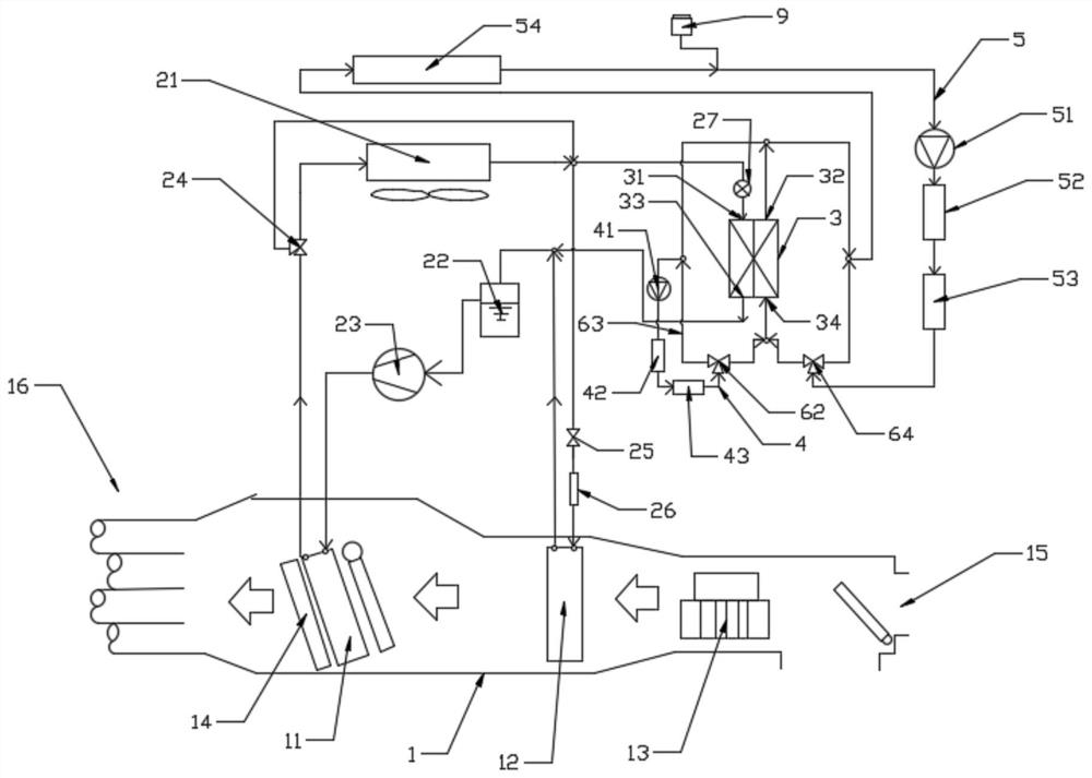 Battery thermal management system for electric automobile heat pump