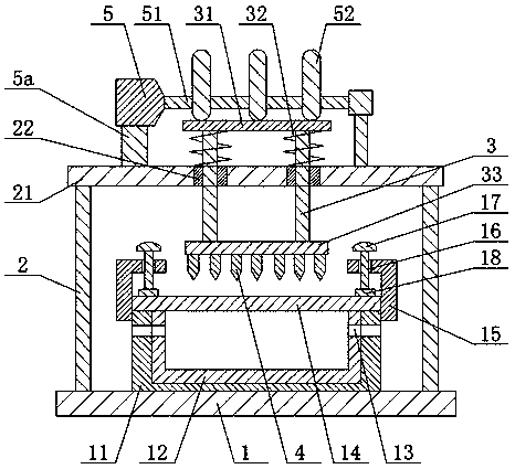 Device for testing impact resistance of refractory castable for boiler cold ash bucket