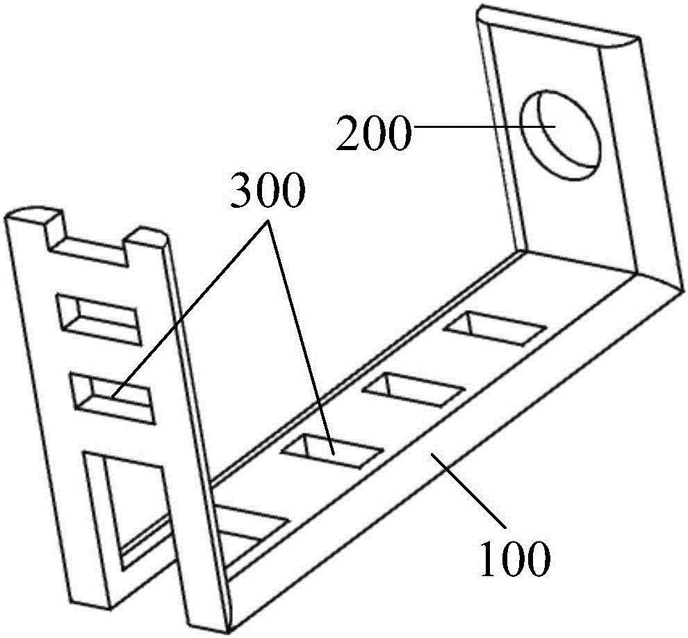 Clamping type fixed support