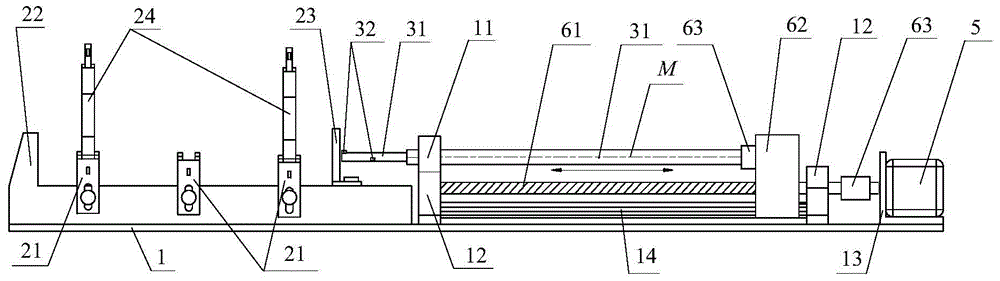 Slotting device for inner wall of spun yarn ring spinning bobbin