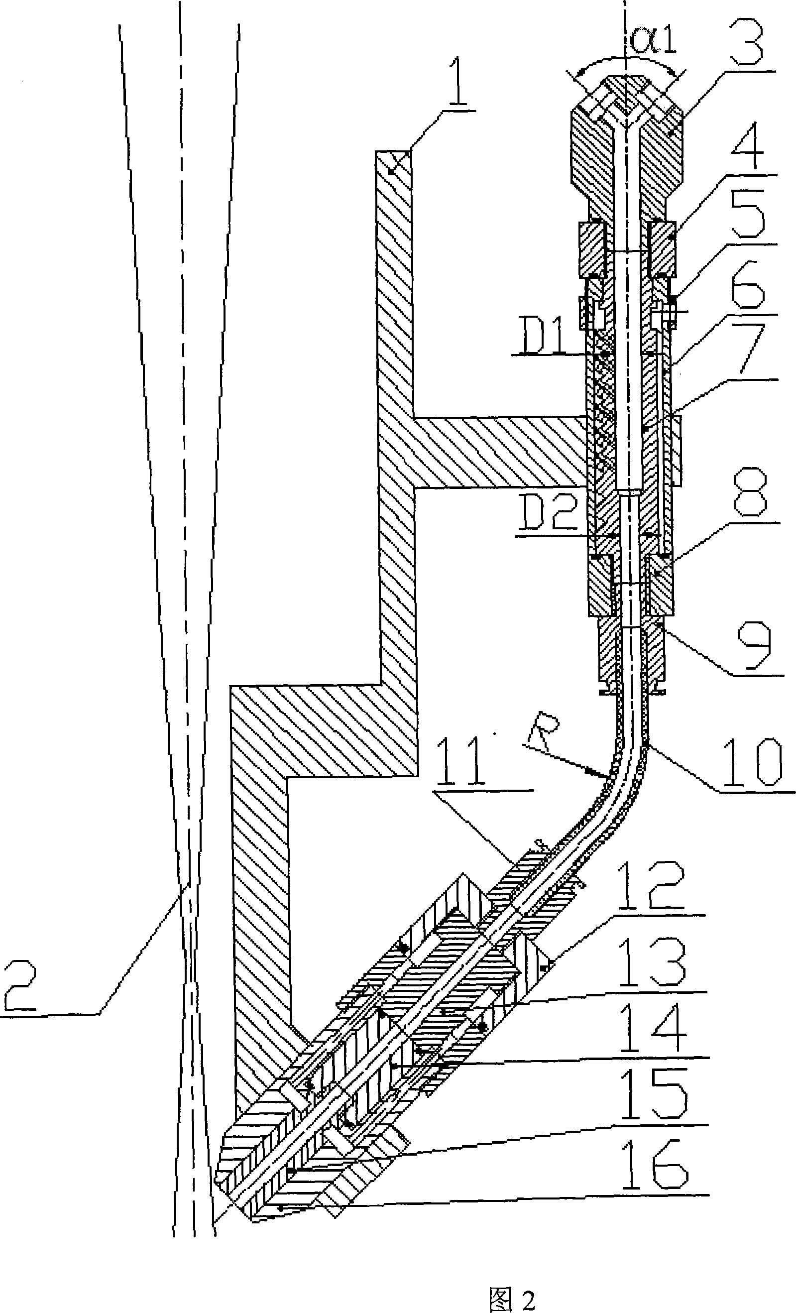 Laser cladding working head adapted for cladding layer capability gradient change