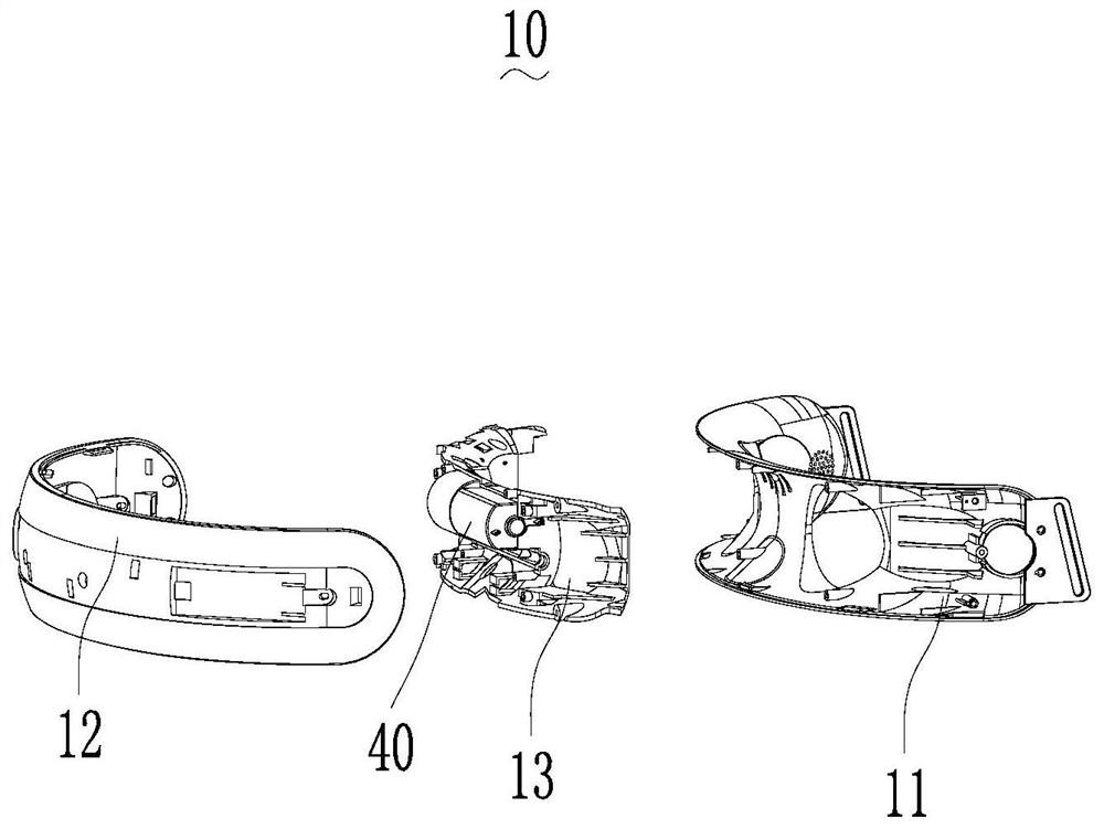 Eye massage assembly and mechanical eye massager