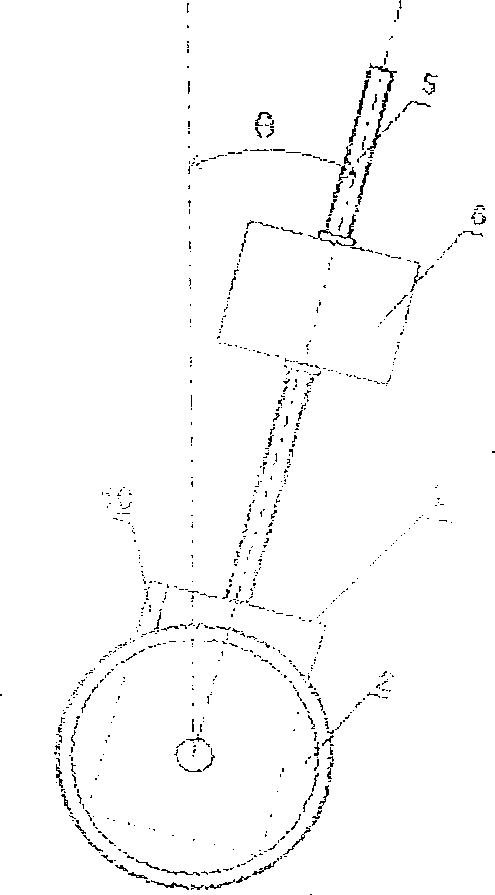 Inverted pendulum of remote car with two wheels and balance control method thereof