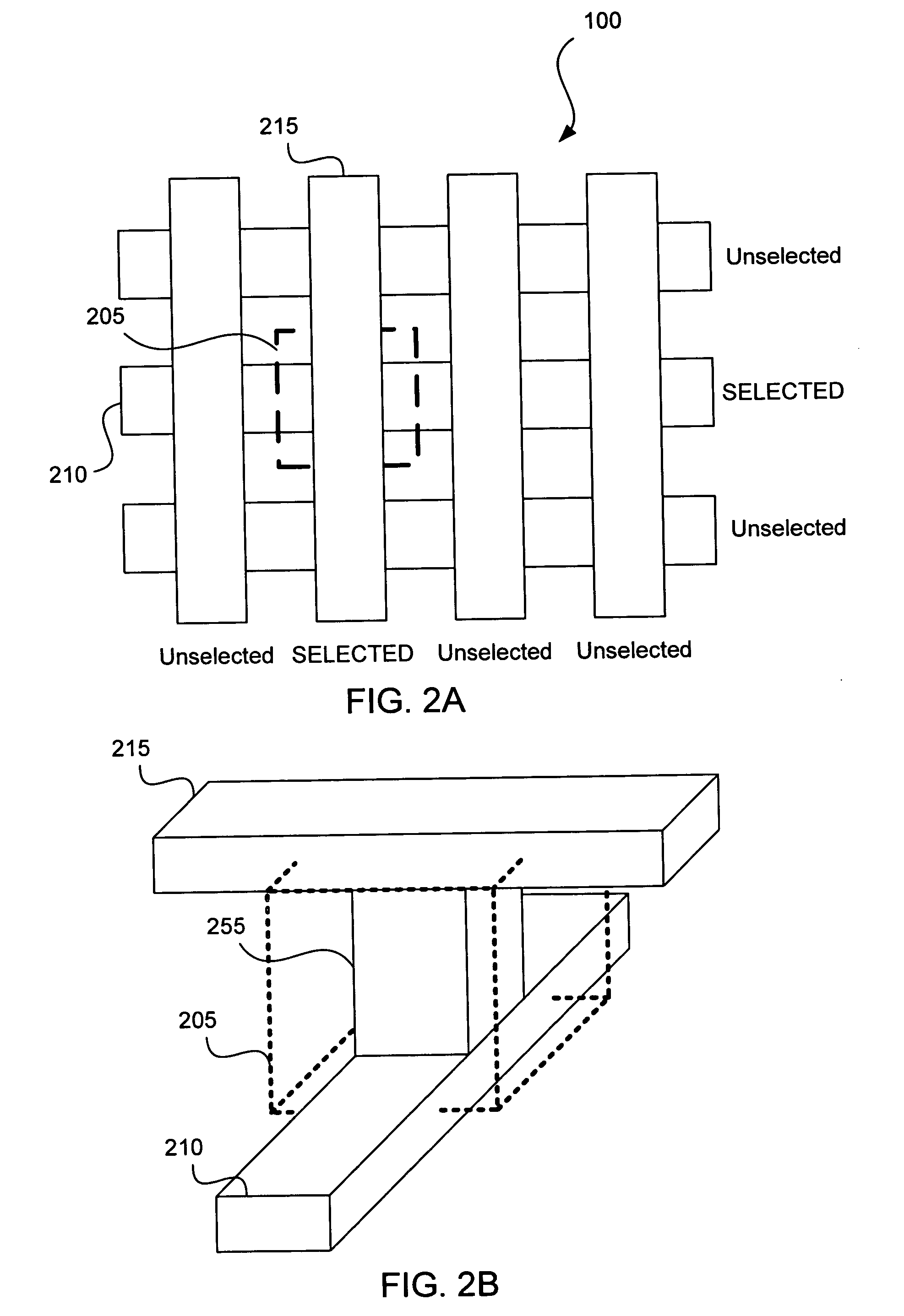 Memory using variable tunnel barrier widths