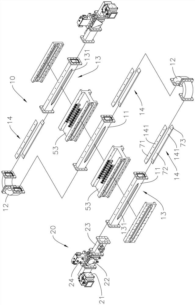 Wave guide tube of microwave heating device and microwave heating device