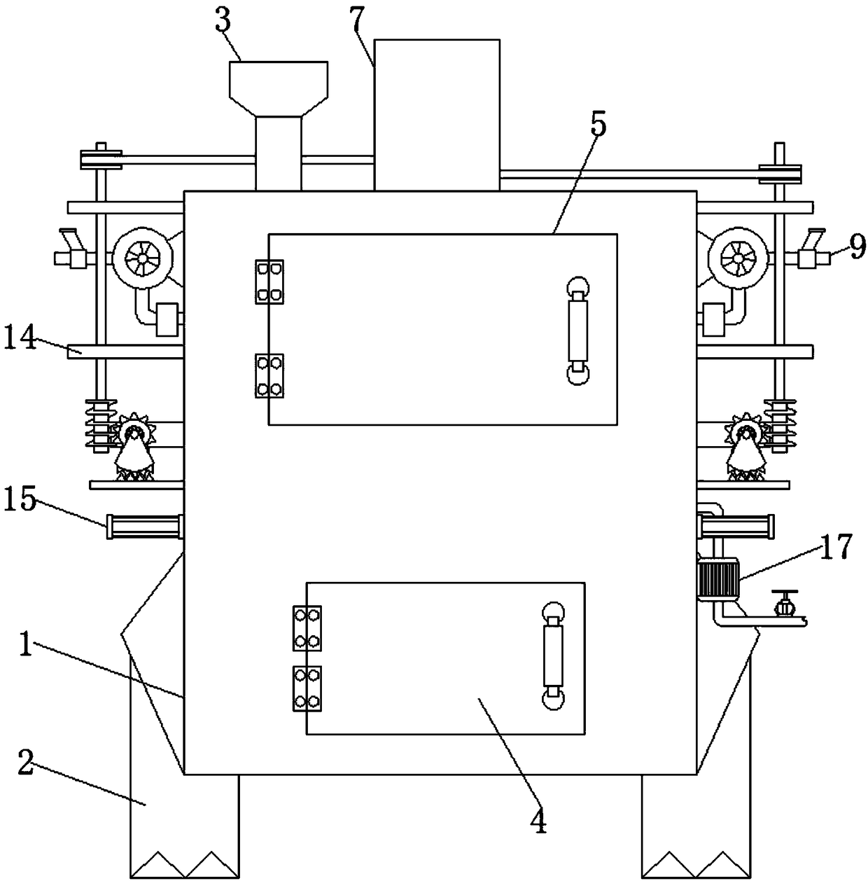 Corn seed processing equipment based on integration of various technologies