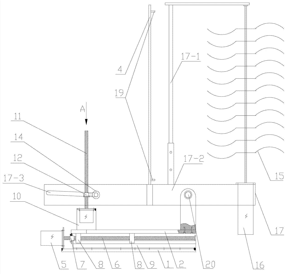 Suspension type electric profiling flower and fruit thinning machine and usage method thereof