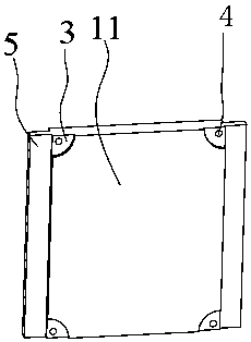 Easily disassembled building frame structure