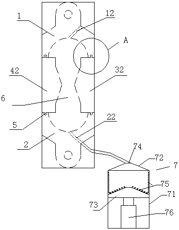 Asphalt ductility test mold device and preparation method of sample