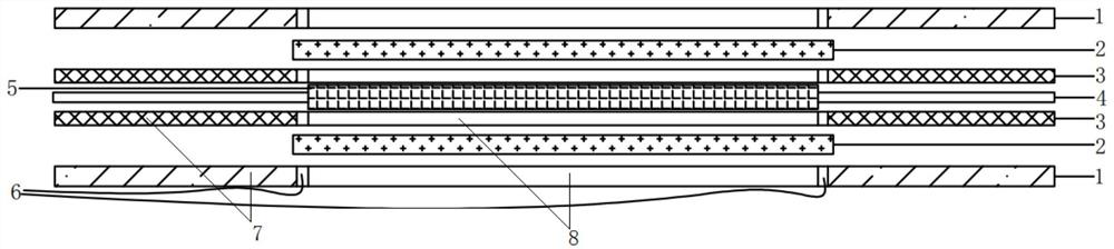 Novel membrane electrode structure of proton exchange membrane fuel cell and packaging method thereof