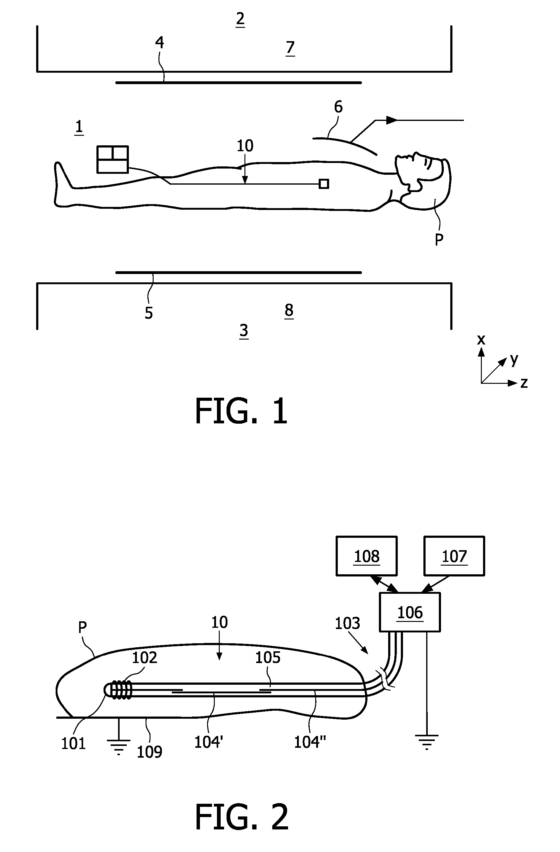 Interventional device for RF ablation for use in RF fields