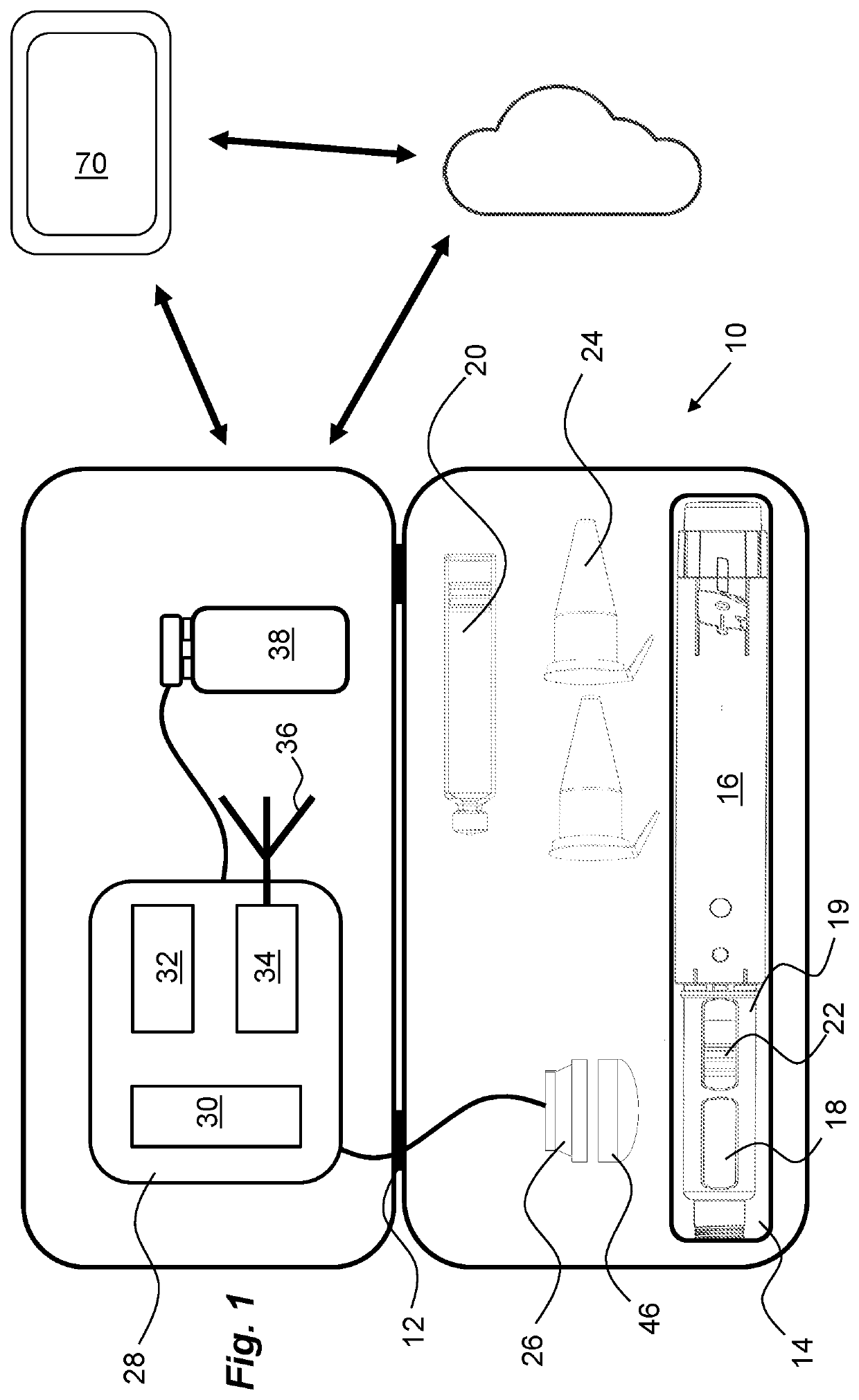 System and medicament delivery device case