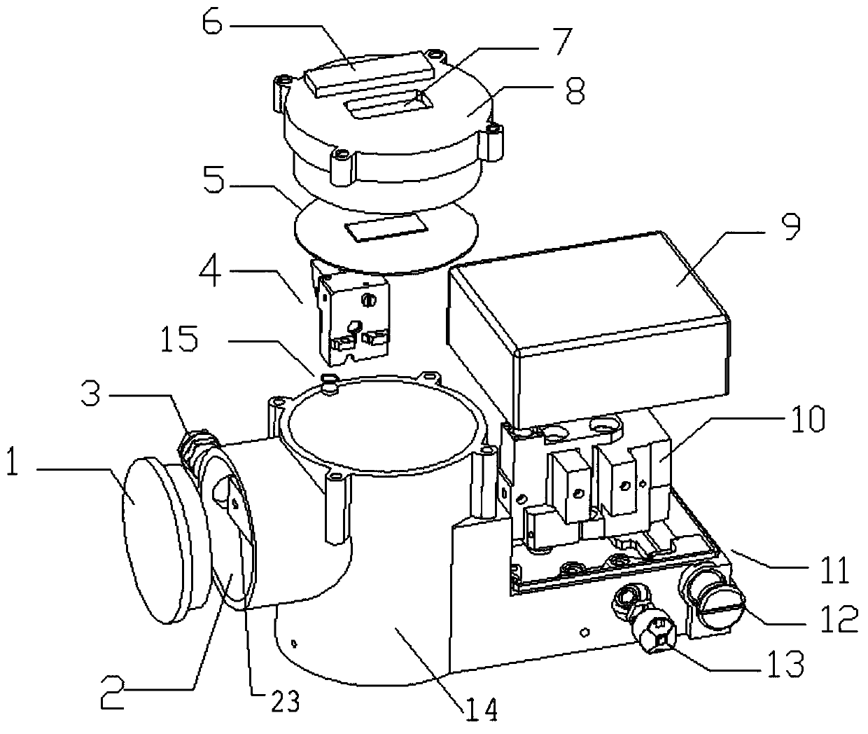 Pneumatic Valve Positioner with Intrinsically Safe Chamber and Flameproof Separation