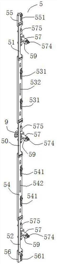 Gear-rack integrated type door lock and radar electronic equipment cabinet with same