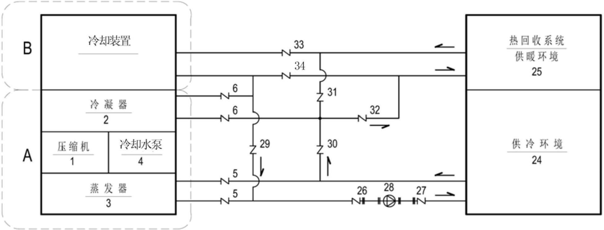 Energy-saving air conditioner water chilling unit and energy-saving air conditioning system